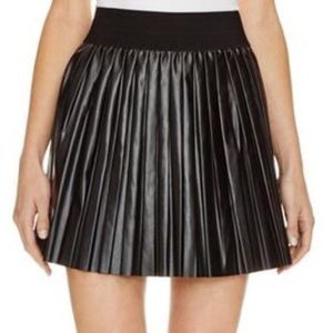 Jack BB Dakota Faux Leather Pleated Skirt